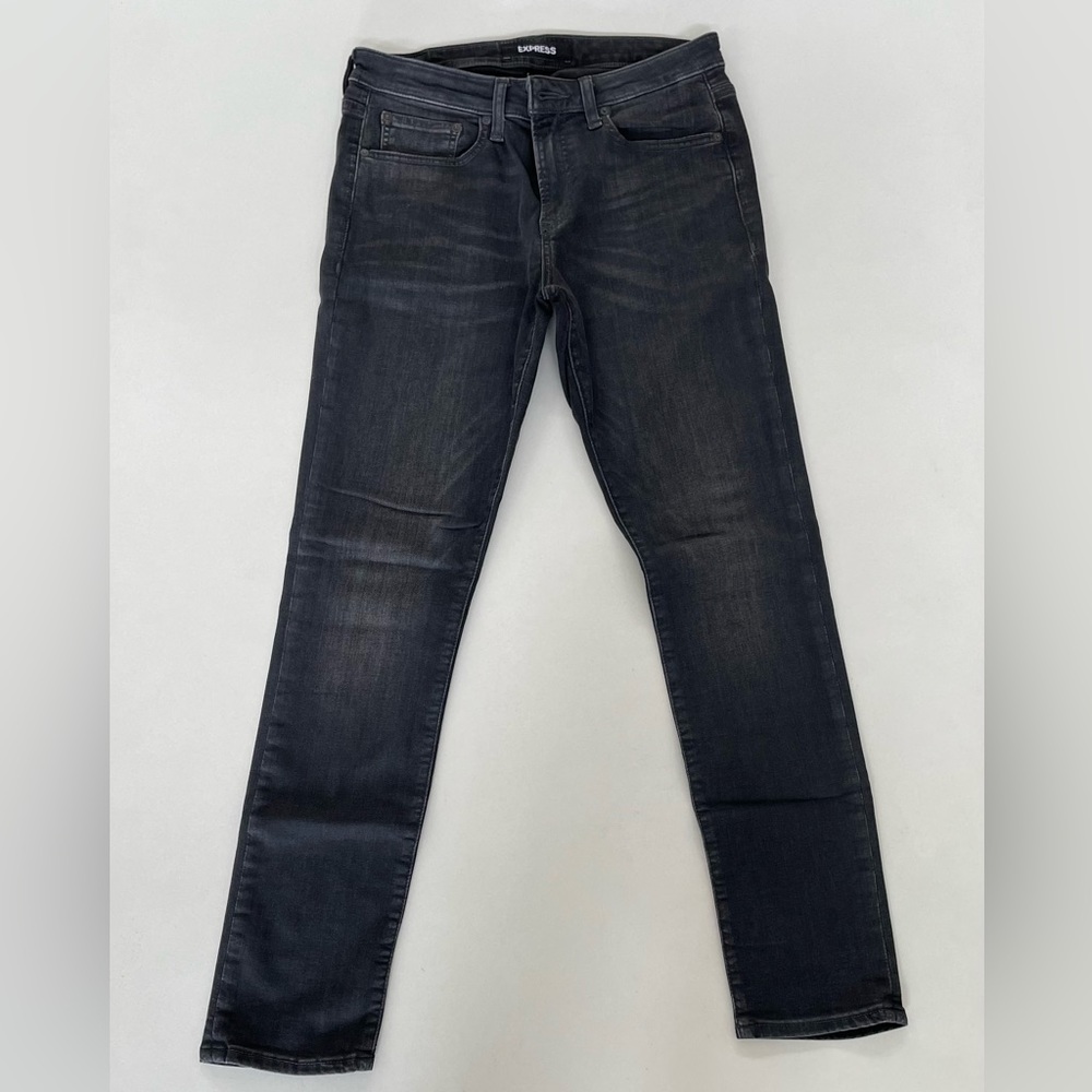Express Men’s Black Skinny Jeans 32x30